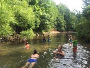 Cooling off in the river